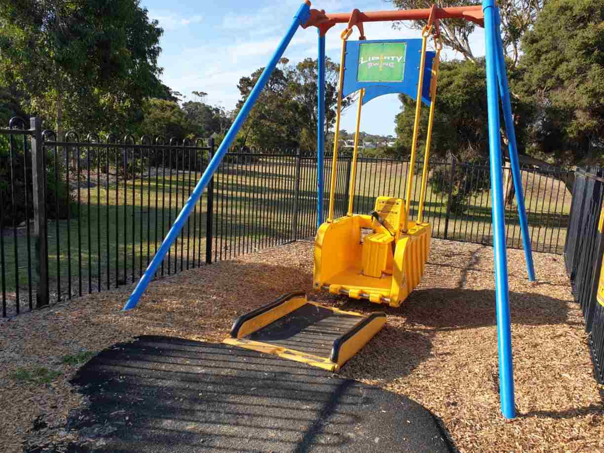 Accessible Swing in Torquay Playground